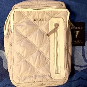 Kedzie Quilted Convertible Sling Bag in Cream